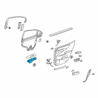 OEM 2013 Lexus LS460 Panel Sub-Assembly, Rear ARMREST Diagram - 74208-50030