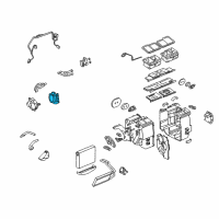 OEM Cadillac STS Actuator, Mode Valve Diagram - 89023388