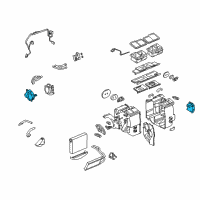 OEM Cadillac SRX Temperature Motor Diagram - 89024960