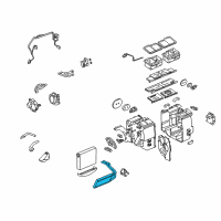 OEM 2006 Cadillac SRX Core, Heater Diagram - 25740392