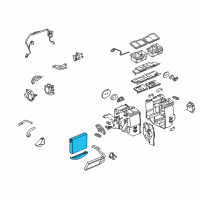 OEM Cadillac CTS Evaporator Kit, A/C Diagram - 89024954