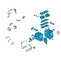 OEM 2009 Cadillac SRX Module Pkg, Heater & A/C Evaporator & Blower (Case Package) Diagram - 19130190