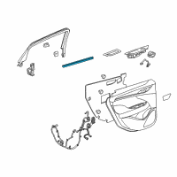 OEM 2018 Buick LaCrosse Belt Weatherstrip Diagram - 26688195