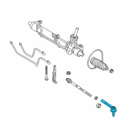 OEM Saturn Astra Outer Tie Rod Diagram - 93186332