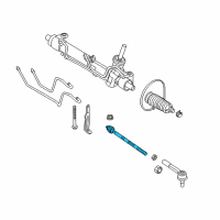 OEM 2009 Saturn Astra Rod, Steering Linkage Tie Diagram - 93191526