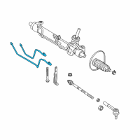 OEM 2008 Saturn Astra Pipe Kit, Steering Gear Diagram - 93189020