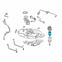 OEM GMC Yukon FILTER KIT-FUEL Diagram - 13539108