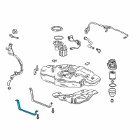 OEM 2018 Chevrolet Cruze Tank Strap Diagram - 13400076