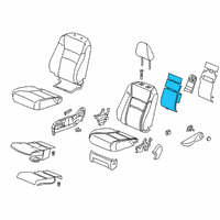 OEM 2019 Honda Passport Tci, FR. Seat-Back Diagram - 81217-TG7-A51