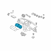 OEM 2007 Infiniti M45 Instrument Cluster Speedometer Assembly Diagram - 24820-EJ20A