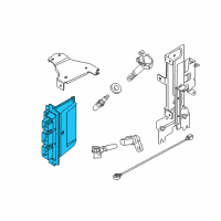 OEM Ford Mustang EEC Module Diagram - DR3Z-12A650-HH