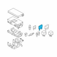 OEM Ford Escape Maxi Fuse Diagram - E9TZ-14526-B