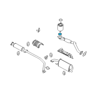 OEM 2010 Chevrolet Aveo Converter & Pipe Gasket Diagram - 96293025