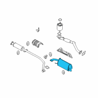 OEM Chevrolet Aveo Muffler Diagram - 96536905