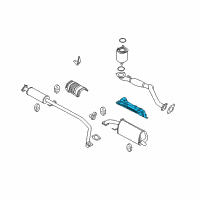 OEM Chevrolet Aveo Shield Asm, Exhaust Muffler Heat Diagram - 96536996