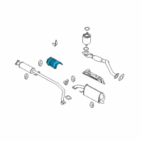 OEM 2005 Chevrolet Aveo Shield Asm, Exhaust Muffler Heat Diagram - 96536900