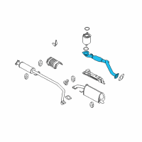 OEM 2007 Chevrolet Aveo Front Pipe Diagram - 96837652