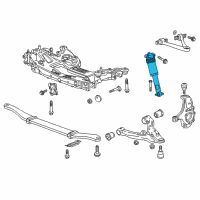 OEM Chevrolet Corvette Shock Diagram - 84235048