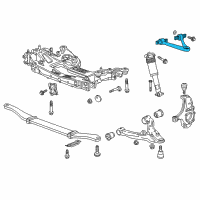 OEM 2018 Chevrolet Corvette Upper Control Arm Diagram - 23158030