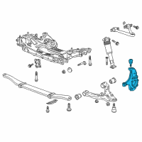 OEM 2017 Chevrolet Corvette Steering Knuckle Diagram - 84506879