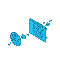 OEM Kia Soul Blower Assembly-Radiator Diagram - 253802K100