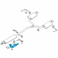OEM Ford Front Pipe Diagram - DB5Z-5G274-A