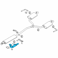 OEM Ford Explorer Front Pipe Diagram - DB5Z-5G274-A