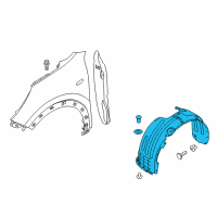 OEM 2017 Kia Niro Guard Assembly-Front Wheel Diagram - 86811G5000