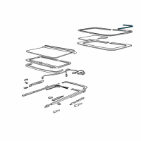 OEM Oldsmobile Aurora Weatherstrip Diagram - 12536417