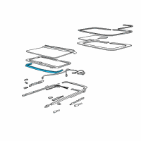 OEM 1997 Oldsmobile Aurora Deflector Asm, Sun Roof Air Diagram - 12536837