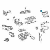 OEM Lexus ES300 Gasket, Air Surge Tank To Intake Manifold Diagram - 17176-62030