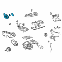 OEM 2002 Toyota Camry Oil Pump Diagram - 15100-20060