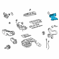 OEM 1999 Toyota Avalon Manifold Diagram - 17109-20090