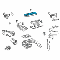 OEM Toyota Sienna Valve Cover Diagram - 11202-0A021