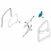 OEM Nissan Armada Motor Assembly - Regulator, RH Diagram - 80730-9FJ0A