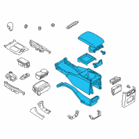 OEM 2016 Infiniti Q70 Console Complete Diagram - 96905-1MA3A