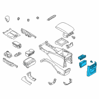 OEM 2016 Infiniti Q70 FINISHER - Console Box Diagram - 96930-1MA0A