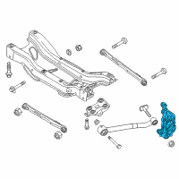 OEM 2019 Jeep Compass Suspension Knuckle Left Diagram - 4787958AA