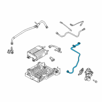 OEM Mercury Tube Assembly Diagram - 8M6Z-9D667-B