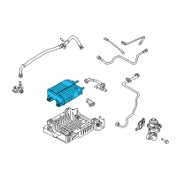 OEM Ford Escape Canister Diagram - 9M6Z-9C985-B