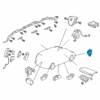 OEM Acura Sensor Assembly Diagram - 77970-STX-A01