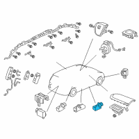 OEM 2014 Honda Odyssey Sensor, Side Impact Diagram - 77970-TK8-A01