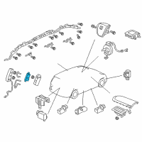 OEM 2011 Honda Odyssey OPDS Unit Diagram - 81169-TK8-A01