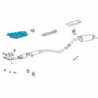 OEM 2002 Toyota Prius Heat Shield Diagram - 58151-47030