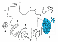 OEM BMW 750i xDrive Brake Caliper Right Diagram - 34-11-6-891-304