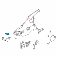 OEM Nissan 370Z Lock & Cable Assy-Gas Filler Opener Diagram - 78826-EG01C