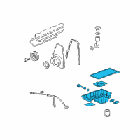 OEM 2010 Cadillac Escalade Oil Pan Diagram - 12640747