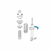 OEM 2012 Infiniti M37 Pad Assembly-Rear Spring, Lower RH Diagram - 55310-1MA0A