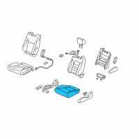 OEM 2007 Honda Element Pad Assembly, Right Front Seat Cushion Diagram - 81132-SCV-L01