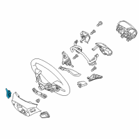 OEM 2022 Hyundai Ioniq Paddle Shift Switch Assembly, Right Diagram - 96780-G2000